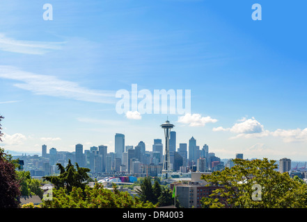 Sur les toits de la ville de Kerry Park, Seattle, Washington, USA Banque D'Images