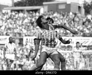 Ville de Coventry V Aston Villa à Highfield Road 4/10/86 joueur de Coventry City David Phillips 1986 1980 Banque D'Images