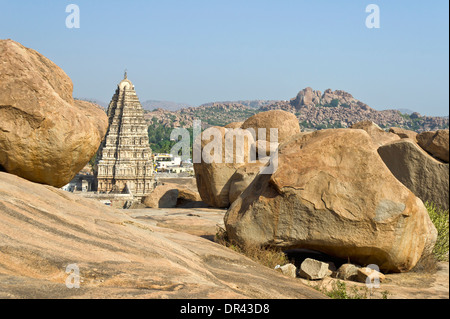 Ruines de Hampi, Karnataka, Inde Banque D'Images