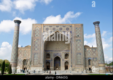 La place Reguistan à Samarkand, Ouzbékistan Banque D'Images