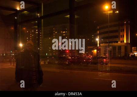 Gennevilliers, la banlieue de Paris. Un quartier populaire sur l'évolution. Banque D'Images