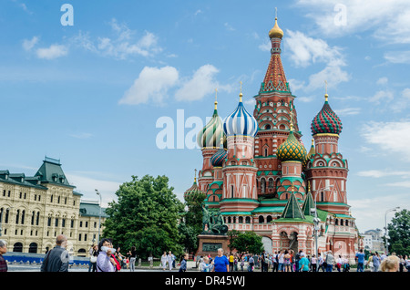 La Cathédrale Saint-Basile, Moscou, Russie Banque D'Images