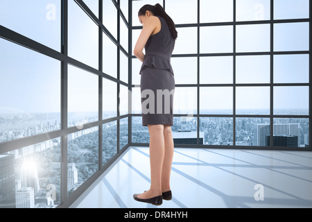 Composite image of asian businesswoman Banque D'Images