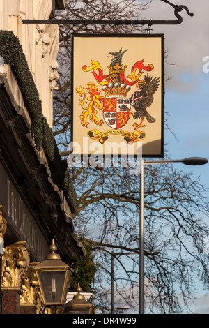 Cadogan Arms enseigne de pub, Kings Road, Londres Banque D'Images