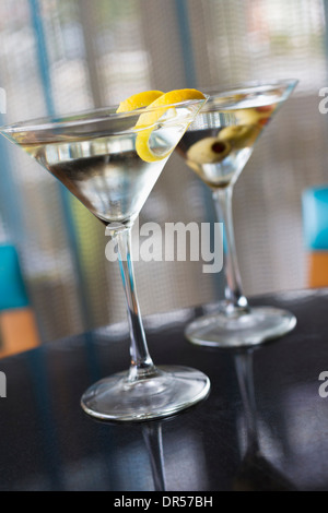 Close up de martinis garni Banque D'Images