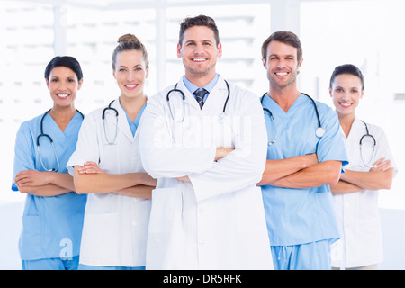 Portrait of happy group of doctors Banque D'Images