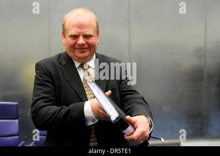 La Suède est le ministre de l'agriculture, Eskil Erlandsson bofore l'UE Conseil des pêches, à l'administration centrale du Conseil européen à Luxembourg le 2009-04-24 Â© par Wiktor Dabkowski ....POLOGNE (Image Crédit : © Wiktor Dabkowski/ZUMA Press) Banque D'Images