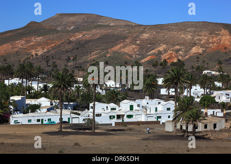 Haria, situé au nord de Lanzarote, îles canaries, espagne Banque D'Images