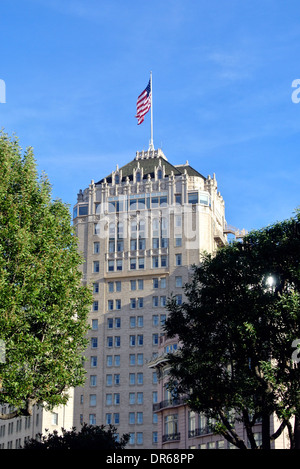 Avis de l'hôtel Fairmont sur nob hill à San Francisco Banque D'Images