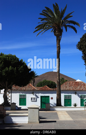 Casa de la Cultura, Plaza de los Remedios, Yaiza, Lanzarote, îles canaries, espagne Banque D'Images