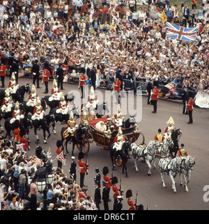 Mariage du Prince Charles et de Lady Diana Spencer le 29 juillet 1981 Banque D'Images