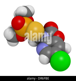 L'azaméthiphos molécule de pesticide. Utilisé dans flypaper, médecine vétérinaire, etc. Banque D'Images