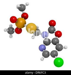 L'azaméthiphos molécule de pesticide. Utilisé dans flypaper, médecine vétérinaire, etc. Banque D'Images