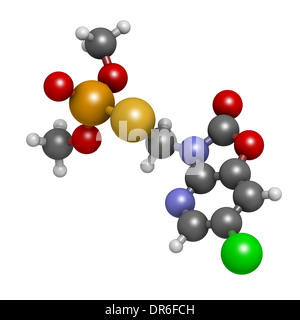 L'azaméthiphos molécule de pesticide. Utilisé dans flypaper, médecine vétérinaire, etc. Banque D'Images