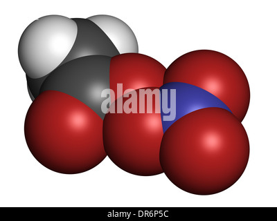 Nitrate de peroxyacétyle (PAN) des rejets molécule. Polluant secondaire, trouvés dans le smog photochimique. Banque D'Images