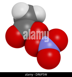 Nitrate de peroxyacétyle (PAN) des rejets molécule. Polluant secondaire, trouvés dans le smog photochimique. Banque D'Images