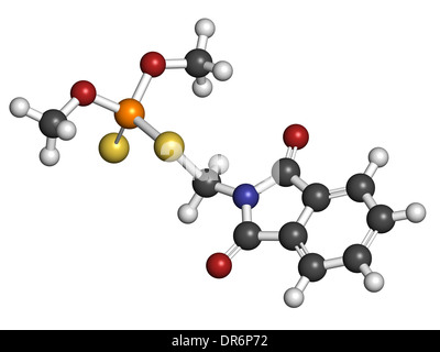 Le phosmet molécule d'insecticides organophosphorés. Banque D'Images