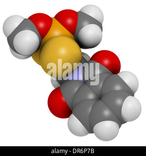 Le phosmet molécule d'insecticides organophosphorés. Banque D'Images