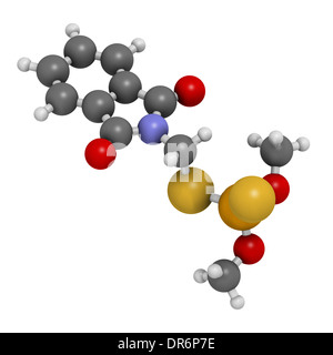 Le phosmet molécule d'insecticides organophosphorés. Banque D'Images