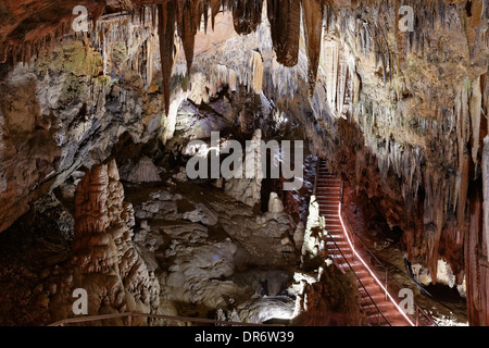 Turquie, Alanya, grotte calcaire Magarasi Dim Banque D'Images