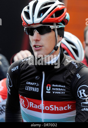 Andy Schleck, cycliste professionnel dans le Mallorca Challenge en 2012. Banque D'Images