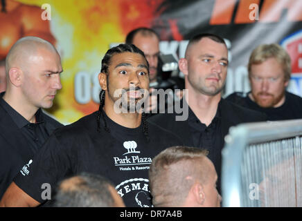 David Haye David Haye v Dereck Chisora : Pré-match conférence de presse tenue à l'hôtel Park Plaza Riverbank. Londres, Angleterre - 12.06.12 Banque D'Images