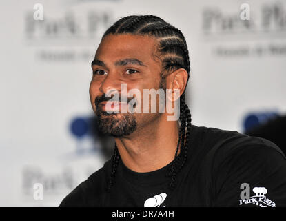 David Haye David Haye v Dereck Chisora : Pré-match conférence de presse tenue à l'hôtel Park Plaza Riverbank. Londres, Angleterre - 12.06.12 Banque D'Images