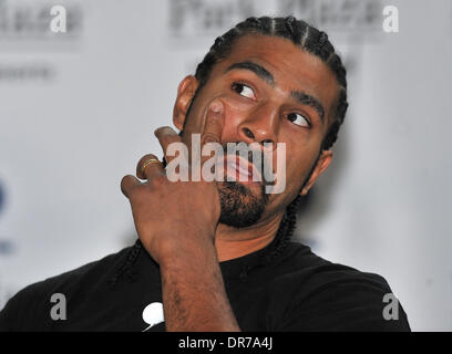 David Haye David Haye v Dereck Chisora : Pré-match conférence de presse tenue à l'hôtel Park Plaza Riverbank. Londres, Angleterre - 12.06.12 Banque D'Images