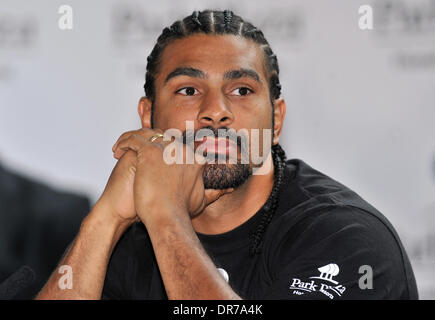 David Haye David Haye v Dereck Chisora : Pré-match conférence de presse tenue à l'hôtel Park Plaza Riverbank. Londres, Angleterre - 12.06.12 Banque D'Images