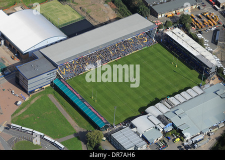 Vue aérienne de Sixways Stadium Rugby, Worcester Banque D'Images