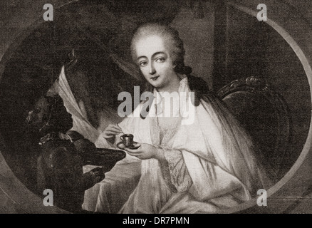 Jeanne Bécu, comtesse du Barry aka Madame du Barry, 1743 - 1793, après Auguste de Creuse. Banque D'Images