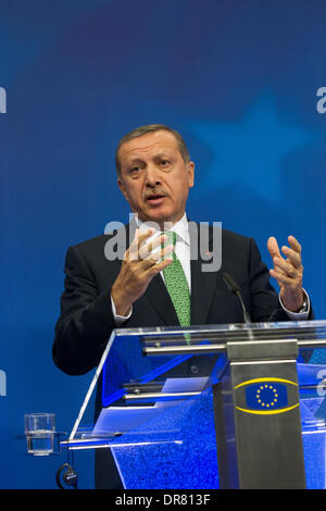 Premier ministre turc en Turquie, Recep Tayyip Erdoğan Banque D'Images