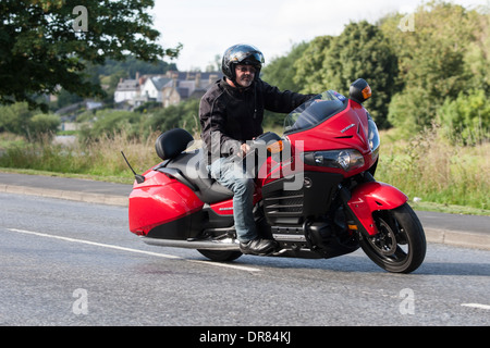 Honda Goldwing F6B près de Kelso, Ecosse Banque D'Images