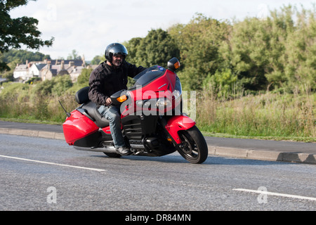 Honda Goldwing F6B près de Kelso, Ecosse Banque D'Images