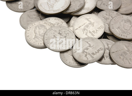 Collection d'un rand sud africain des crédits Banque D'Images