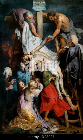 La Descente de croix de Peter Paul RUBENS (1577-1640) Belgique belge flamande Banque D'Images