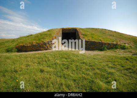 Barclodiad y Gawres chambre funéraire préhistorique sur l'île d'Anglesey, au Pays de Galles Banque D'Images