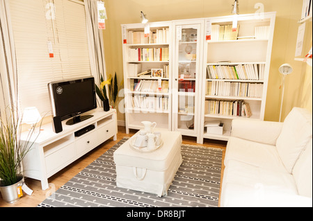 Meubles de salon à Ikea, London, England, UK Banque D'Images