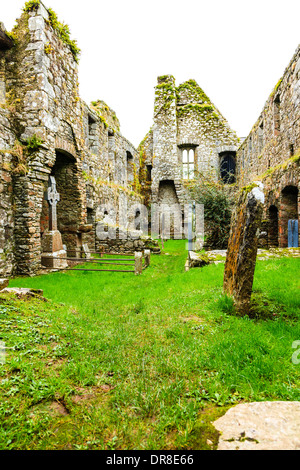 Kilcrea, Irlande - 28 novembre 2012 : cité médiévale Kilcrea Kilcrea Friary (Abbaye) situé près d'un four Banque D'Images