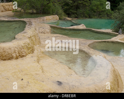 Bienvenue dans l'Étang Huanglong, Chine Banque D'Images