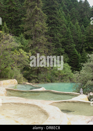 Bienvenue dans l'Étang Huanglong, Chine Banque D'Images