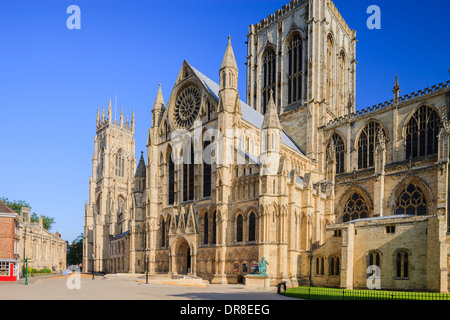 La cathédrale de York York Yorkshire Angleterre Banque D'Images