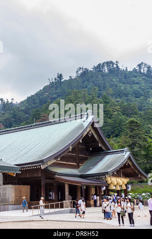 Salle de culte à Izumo Izumo Taisha,, Préfecture de Shimane, Japon Banque D'Images