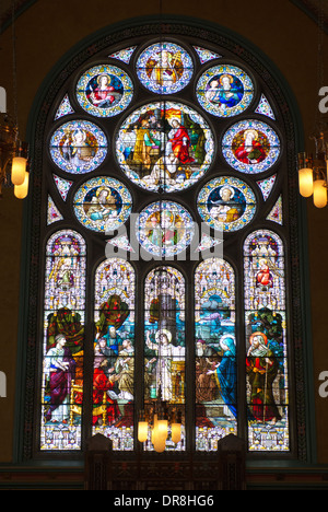 Intérieur de la cathédrale de la Madeleine qui est la cathédrale du diocèse de Salt Lake City. Banque D'Images