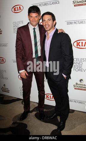 Vous McCormack, Chris Messina 2012 Los Angeles Film Festival - "Celeste and Jesse Forever' - après soirée tenue à Figoly Restaurant dans le Luxe City Center Hotel Los Angeles, Californie - 21.06.12 Banque D'Images