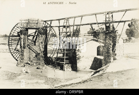 Waterwheel à Antioche Banque D'Images