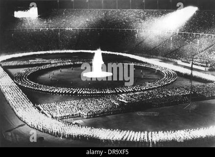 Aux Jeux Olympiques de Berlin 1936 Banque D'Images