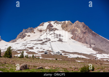 De l'Oregon, USA - Mount Hood, 11 240 volcan pied en cascades. Banque D'Images