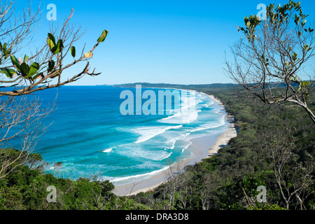 Tallow Beach à Byron Bay en Nouvelle Galles du Sud en Australie Banque D'Images