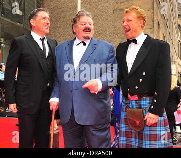 Craig Ferguson, Robbie Coltrane et Kevin McKidd Edinburgh International Film Festival 2012 - Premiere 'Brave' - Édimbourg, Écosse - 30.06.12 Banque D'Images